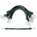 Boxer Tools 41-in. Rubber Bungee Cords HD Outdoor w/73-in. Max Stretch 176lbs Load - 100% EPDM WthrPrf, 10PK 66108